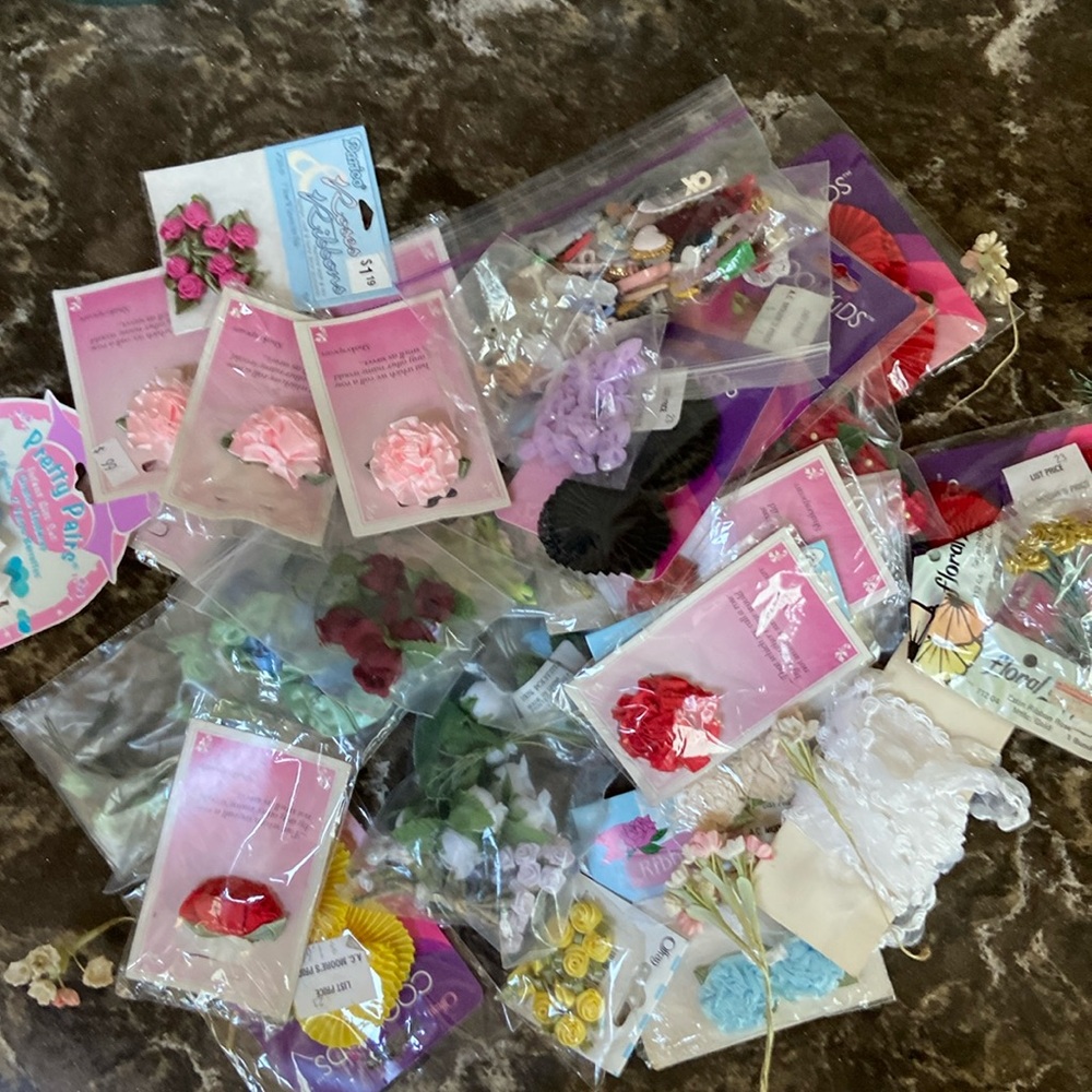 Rose ribbons collection Offray buttons ribbon decorative wrapping accents